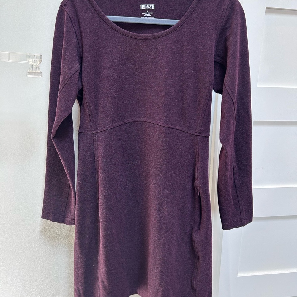 Duluth Trading Co Maroon Long Sleeve Top